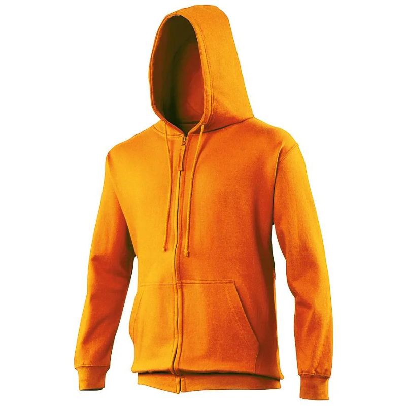 sweat à capuche couleur orange écrasée