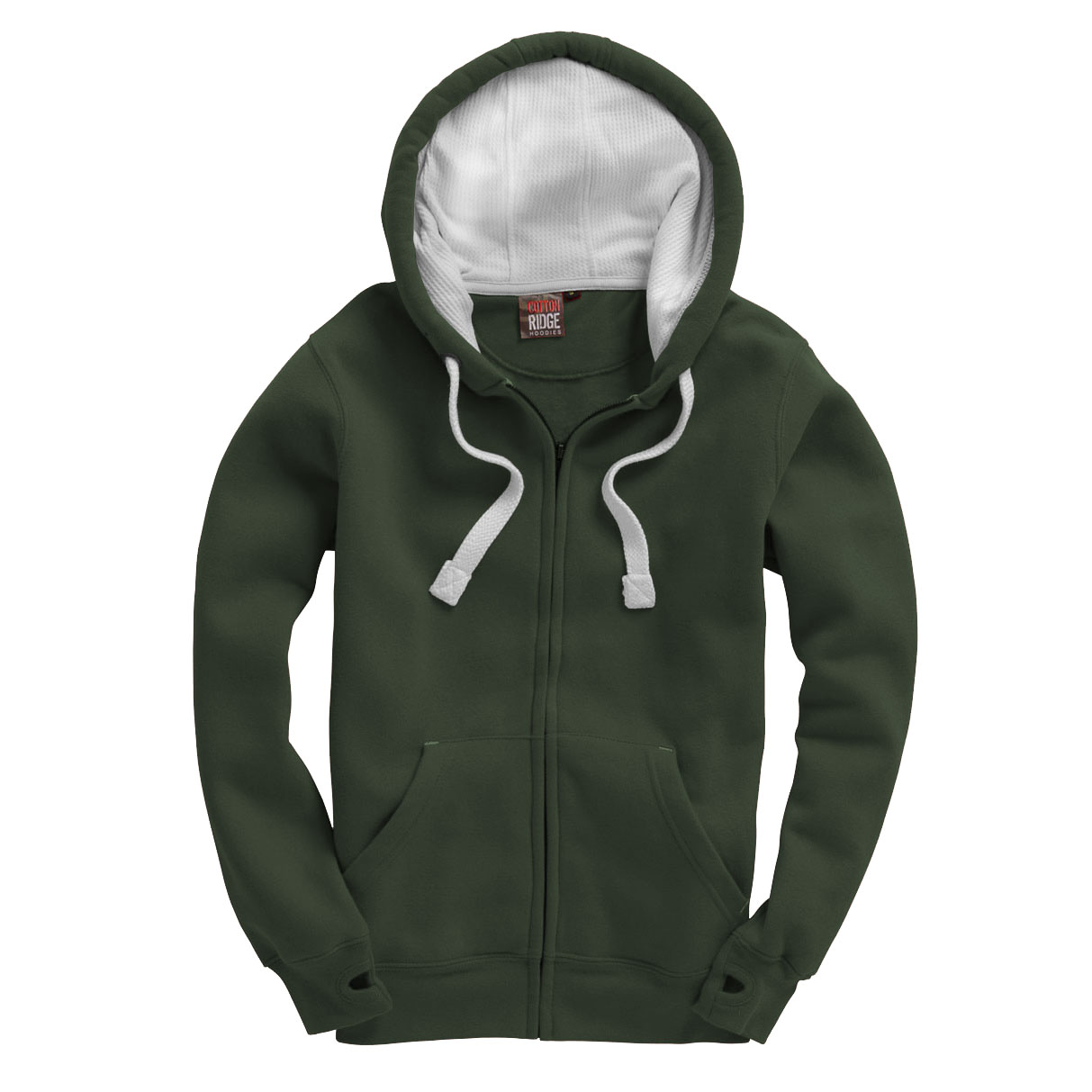 SWEATSHIRT COTTON RIDGE HOODIE ZIPPÉ – Image 8
