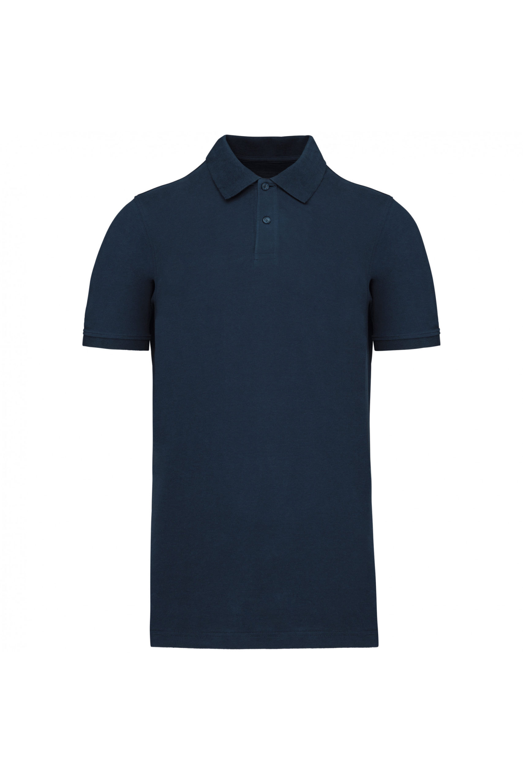 polo piqué homme manche courte navy bleu