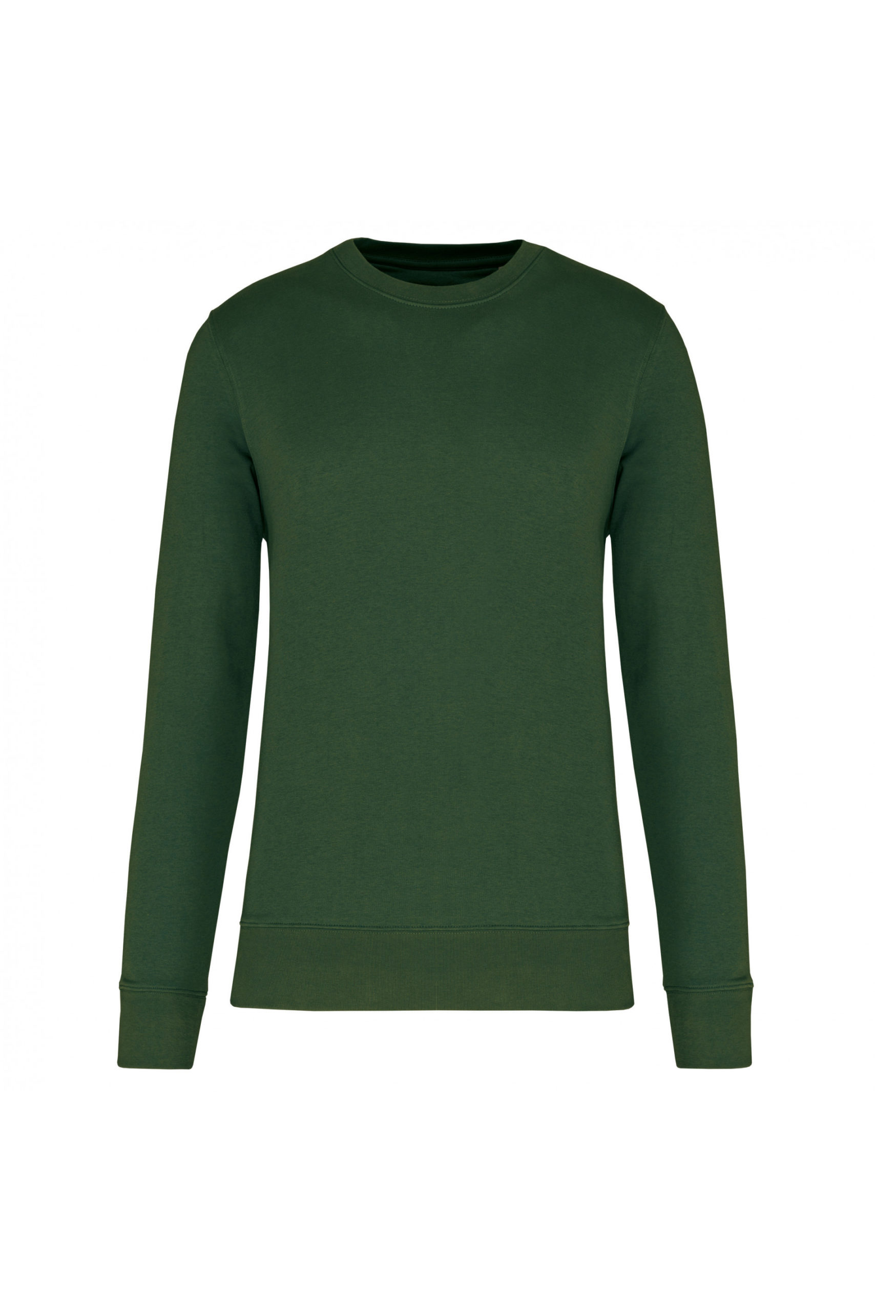 sweat col rond éco responsable enfant vert forêt