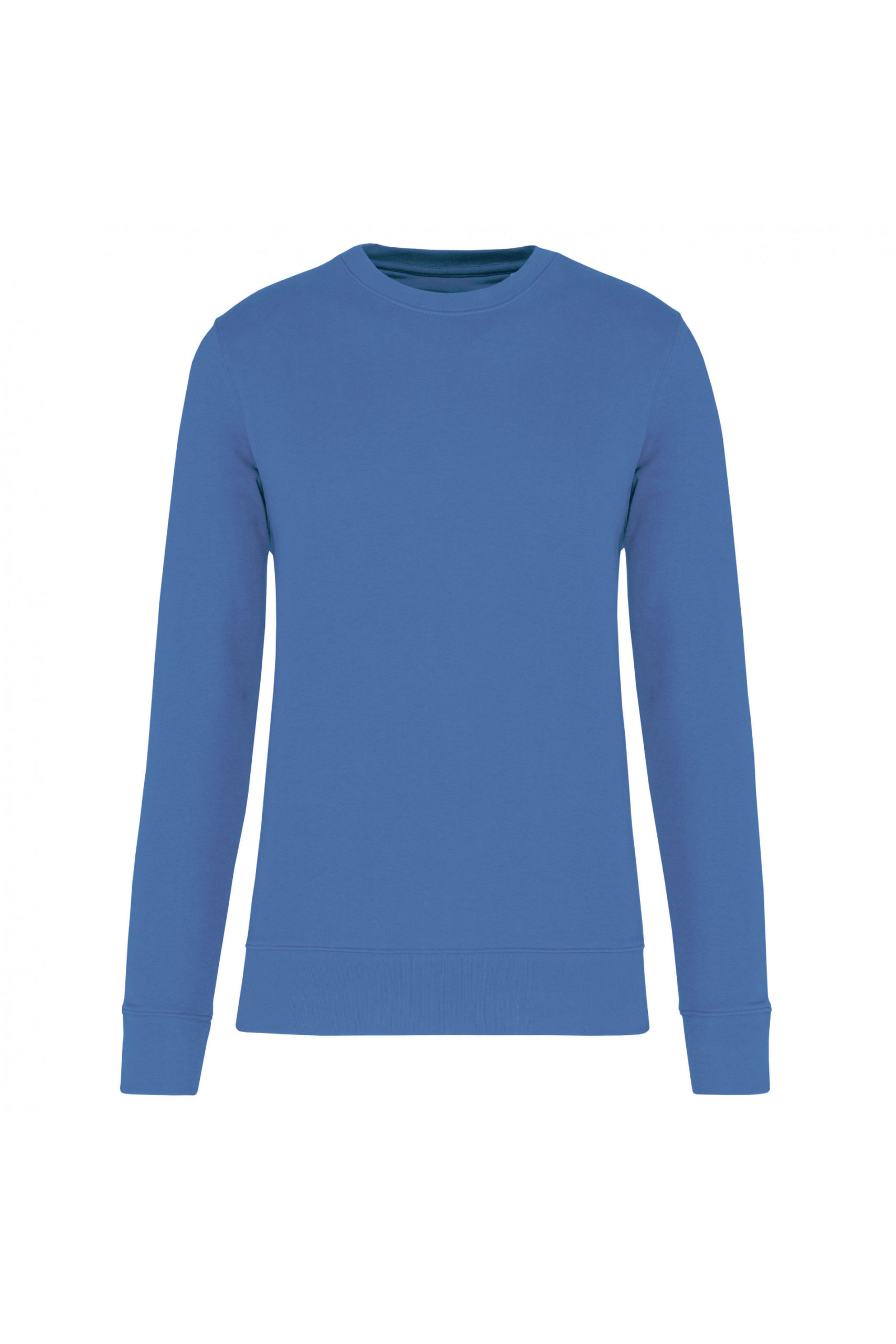sweat col rond éco responsable enfant bleu roi