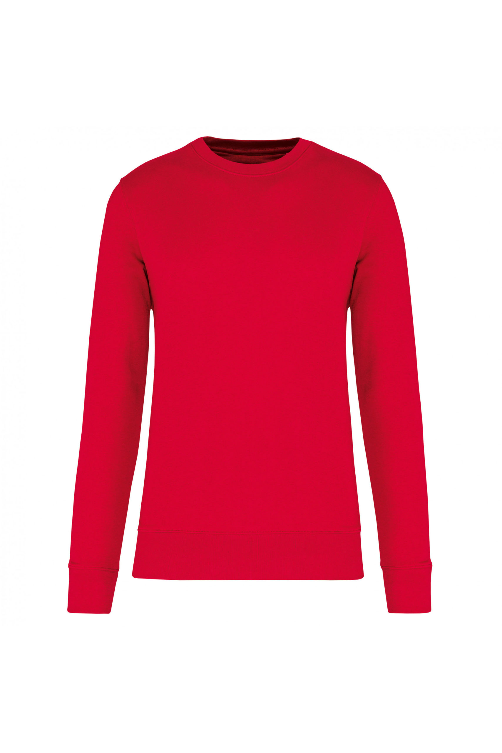 sweat col rond éco responsable enfant rouge