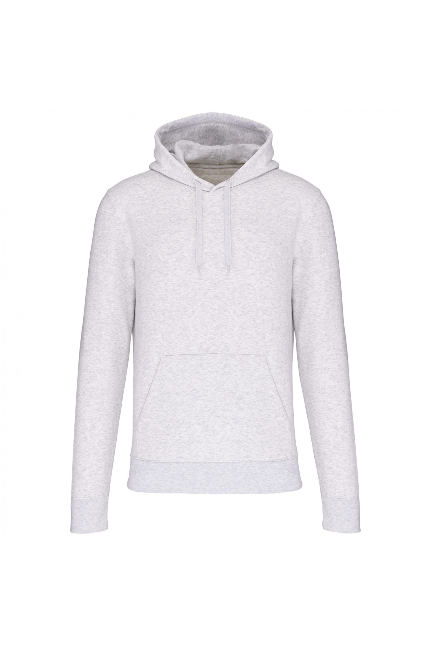 sweat capuche éco responsable cendre chiné