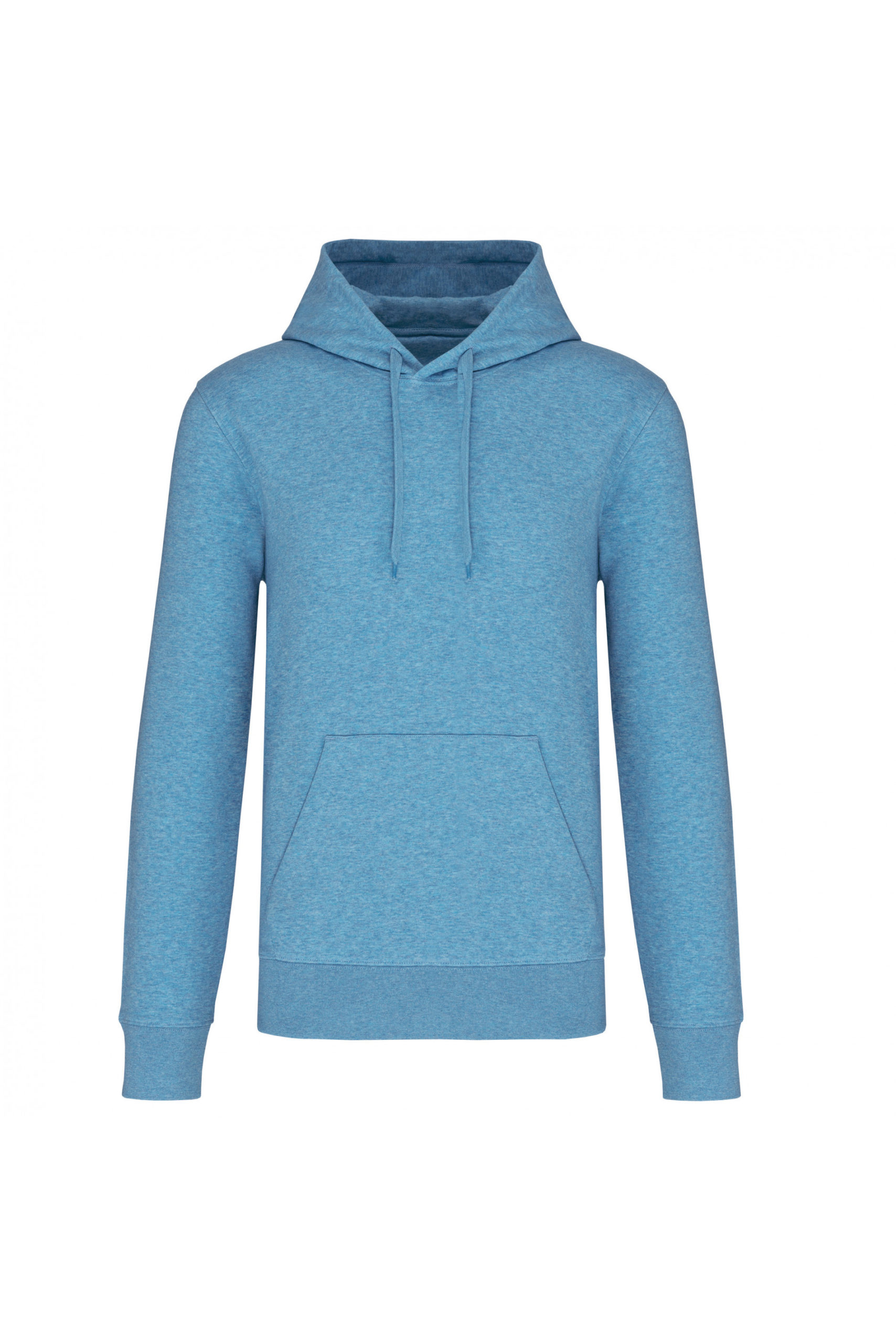 sweat capuche éco responsable homme bleu clair