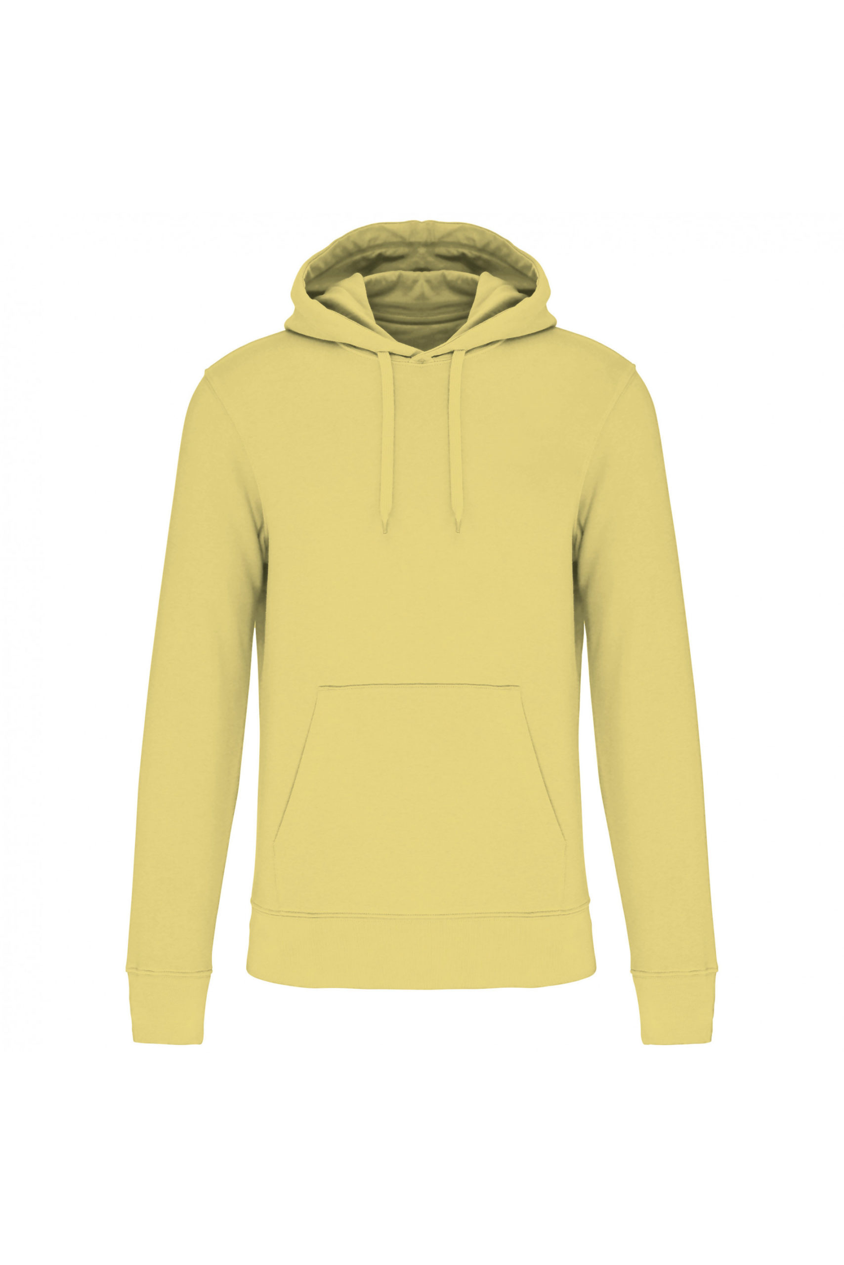 sweat capuche éco responsable homme vert citron