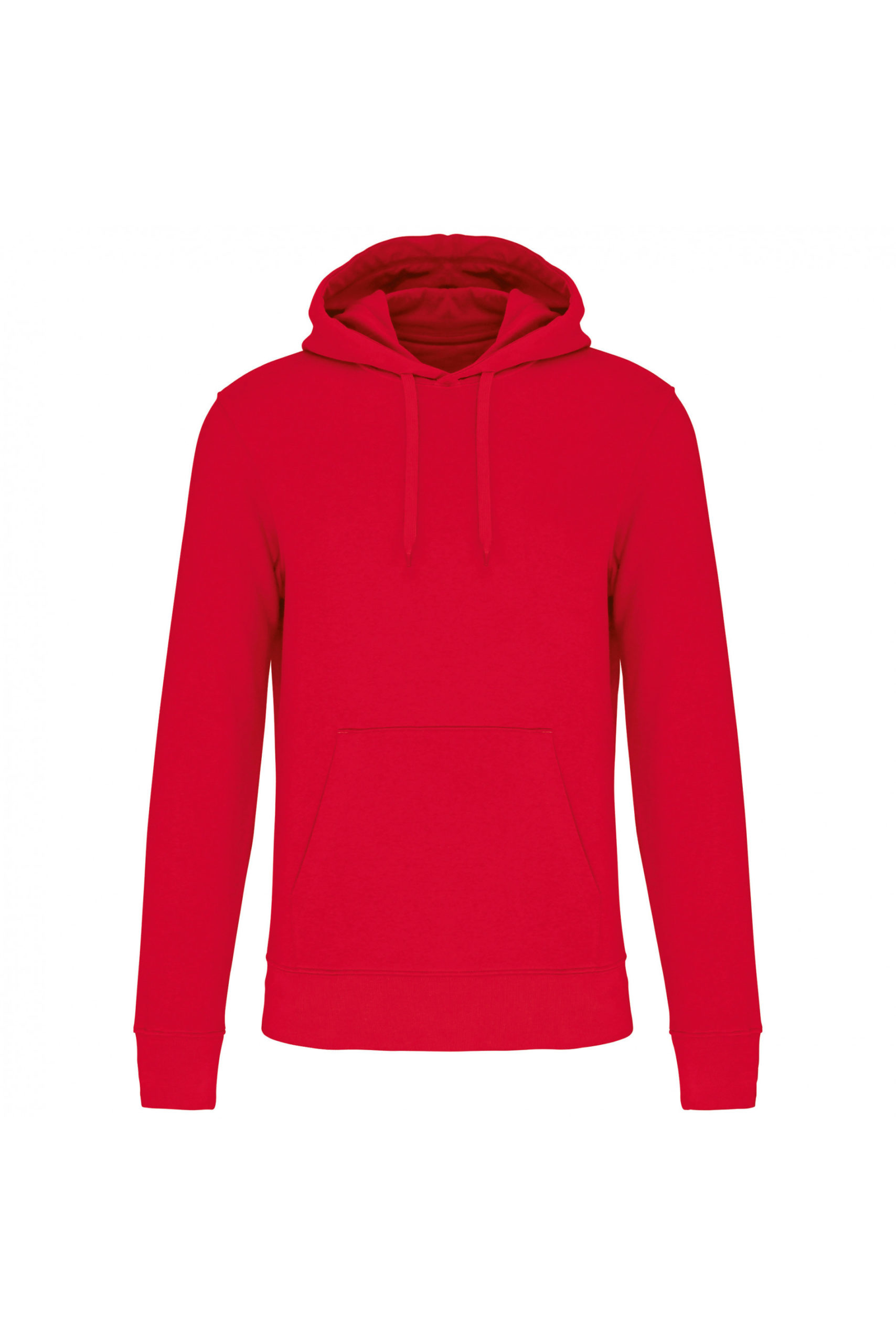 sweat capuche éco responsable homme rouge