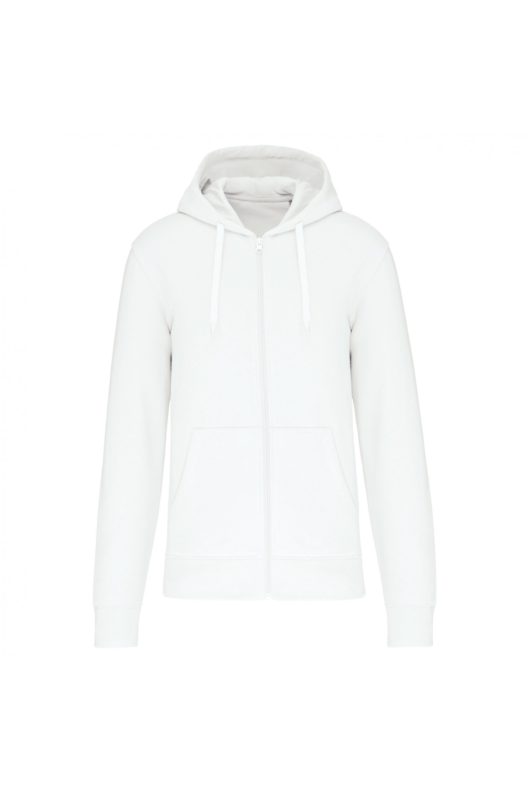 sweat éco responsable zippé homme blanc