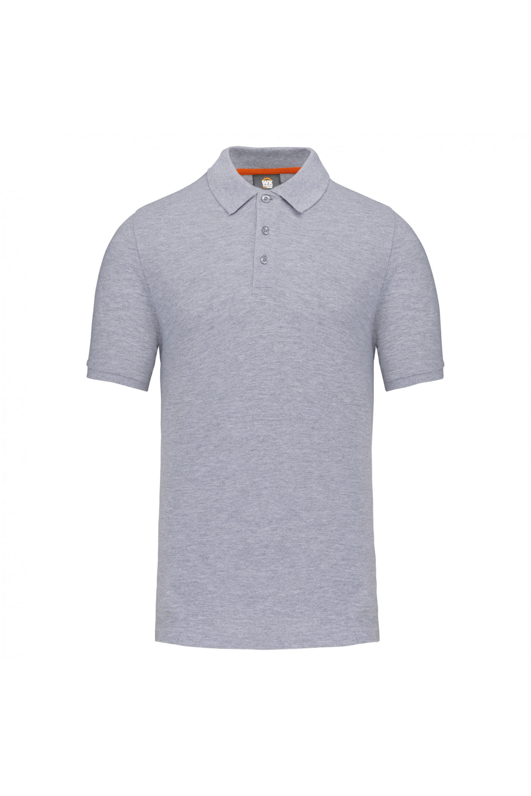 polo écoresponsable homme gris oxford