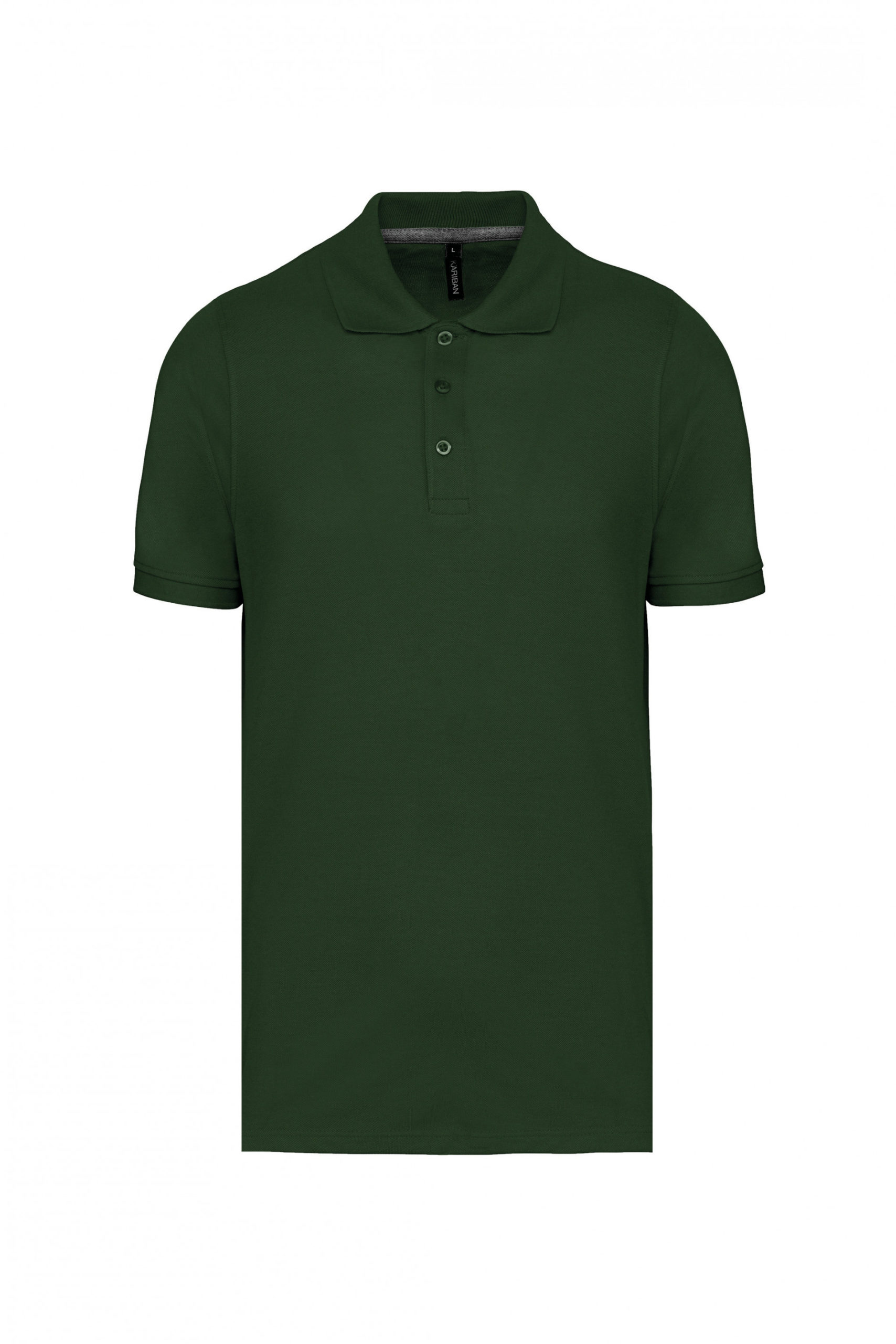 polo manches courtes homme vert forêt