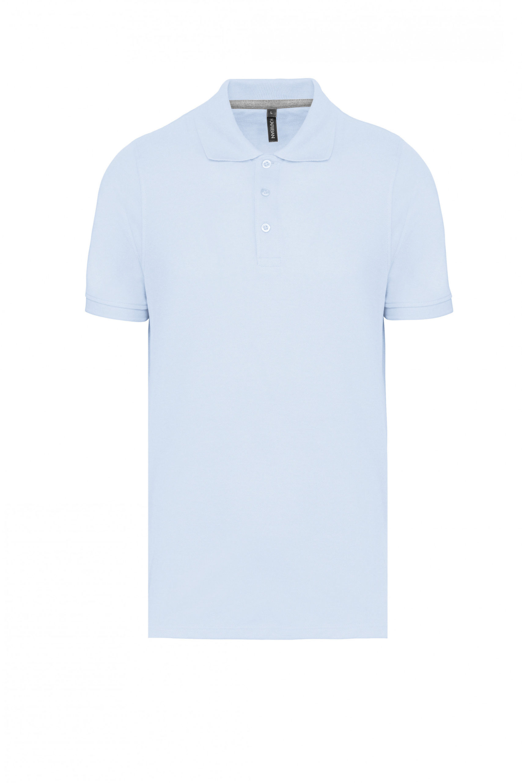 polo manches courtes homme bleu ciel