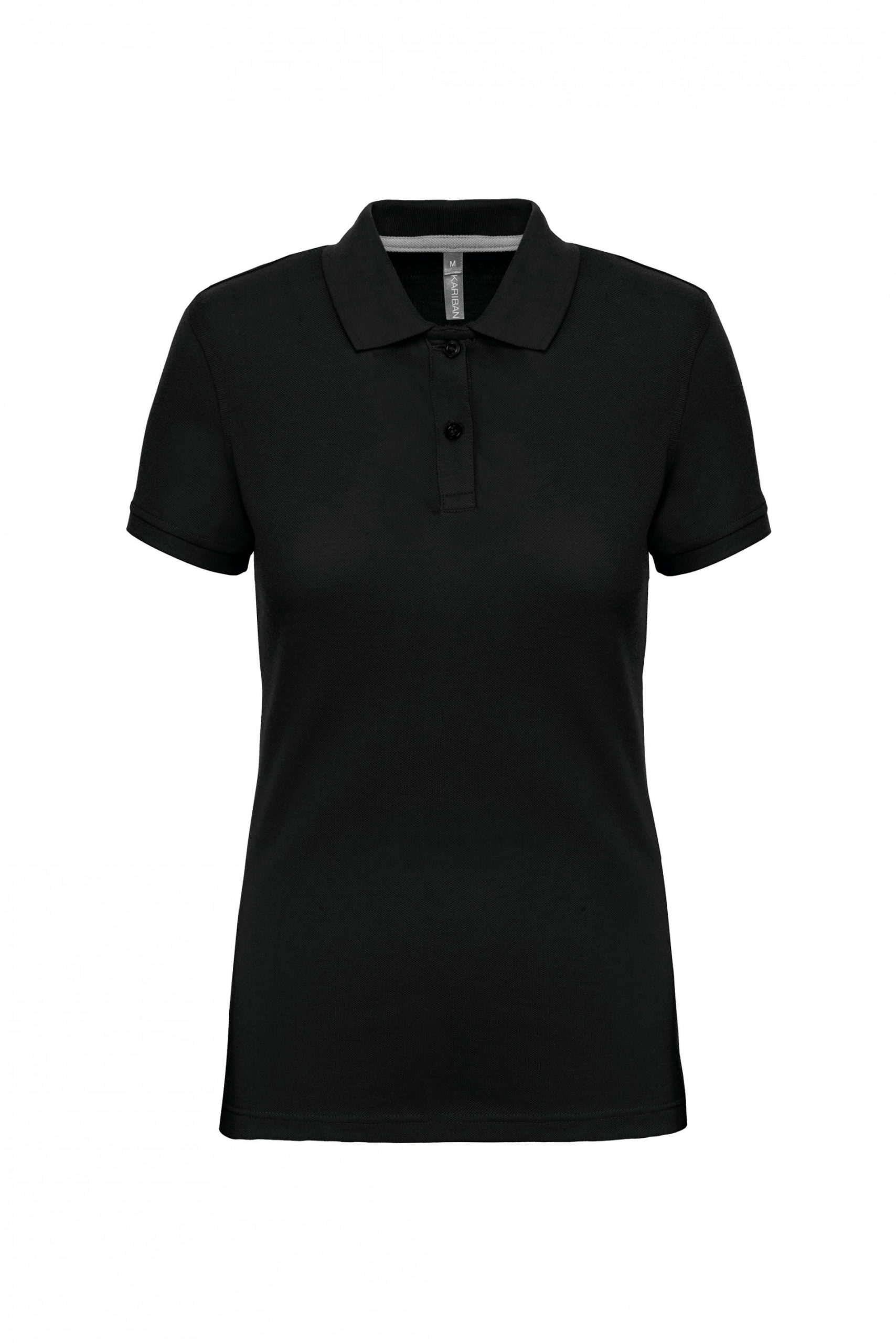 polo manches courtes femme noir