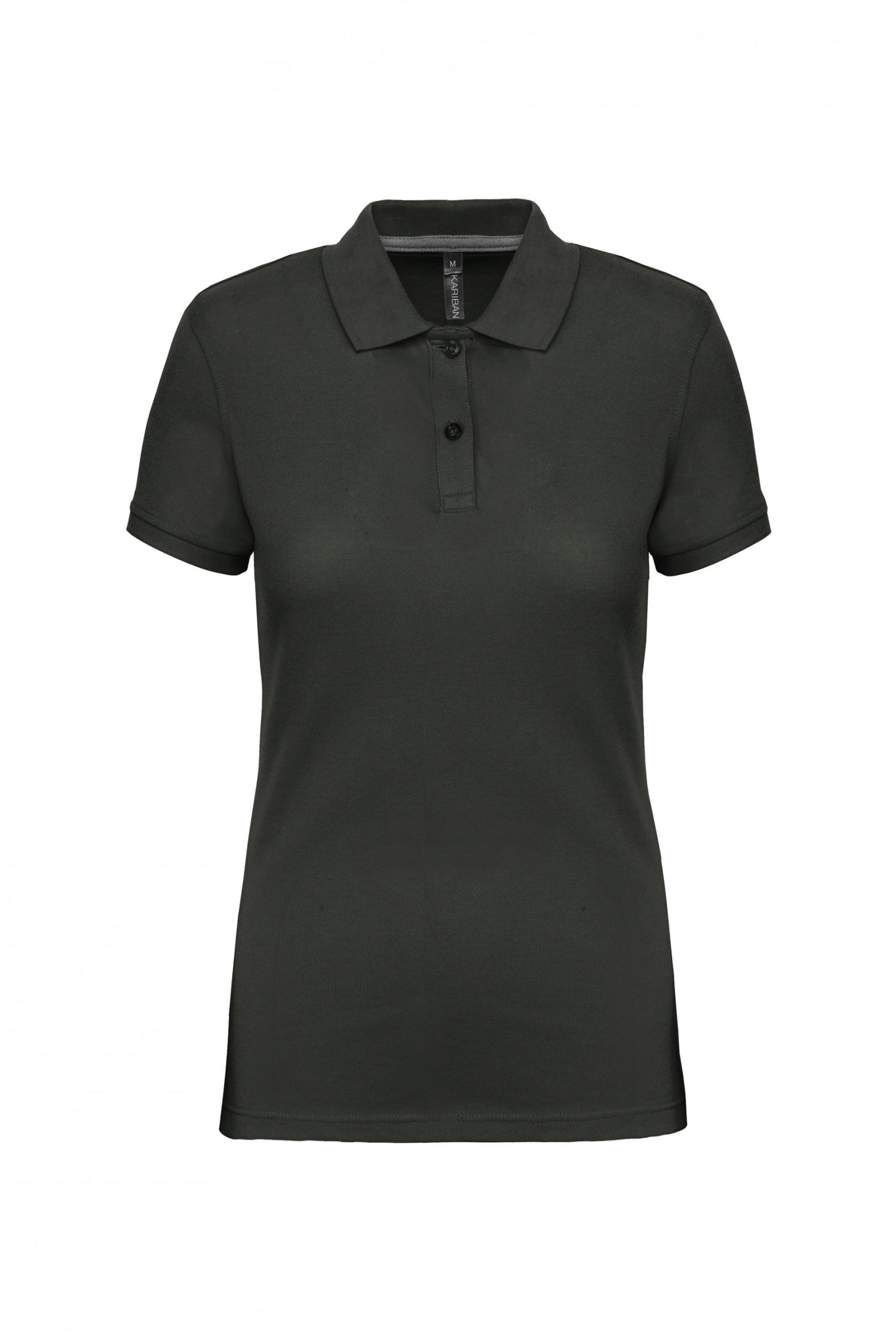 polo manches courtes femme gris sombre