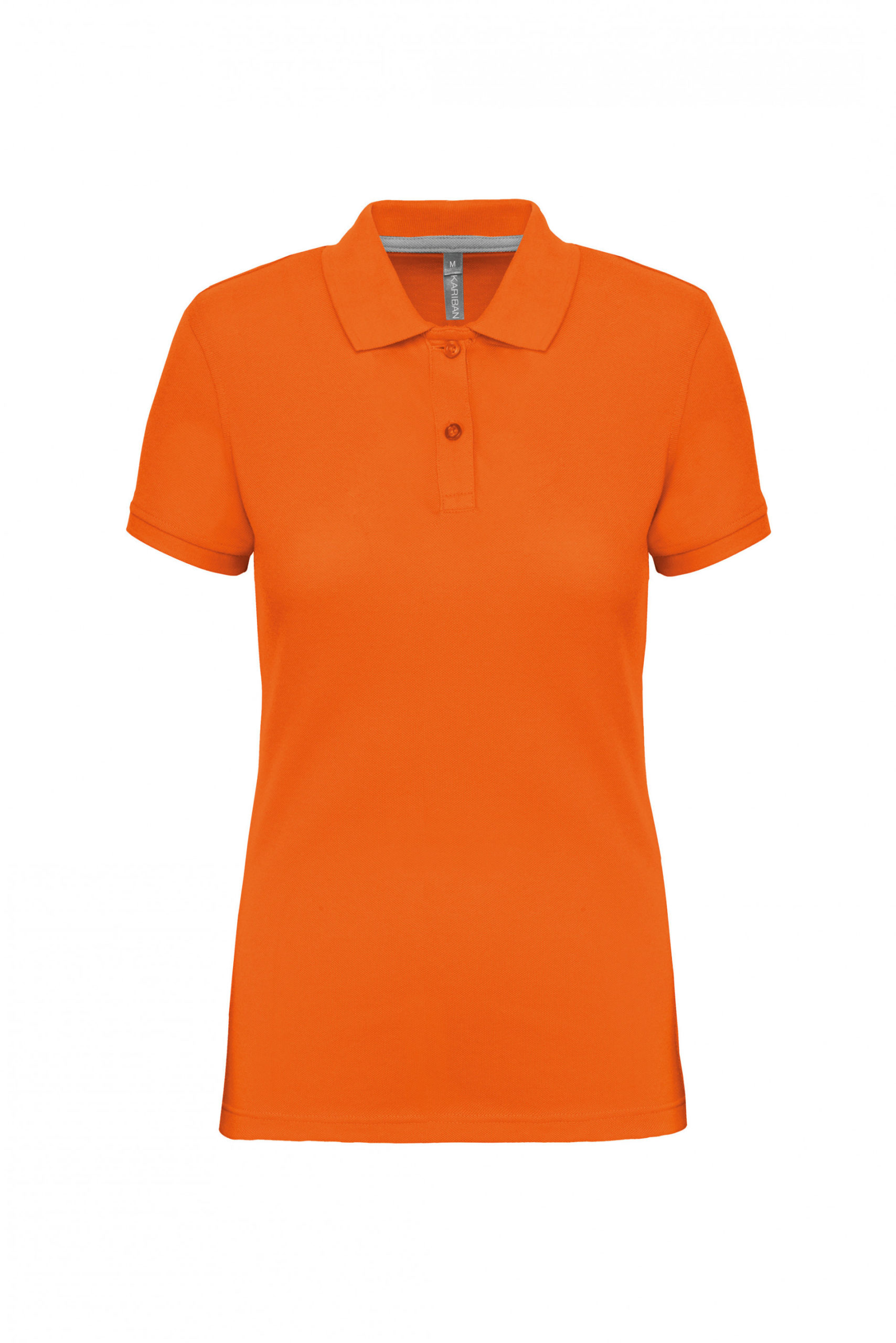 polo manches courtes orange femme
