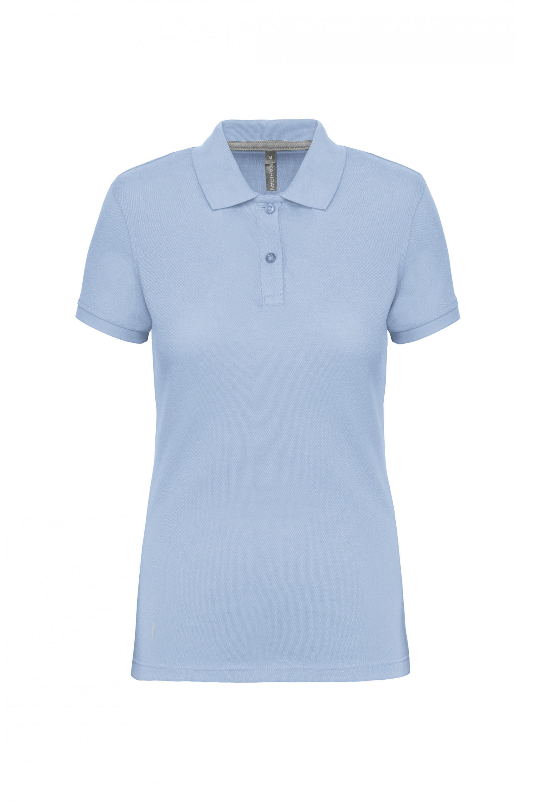 polo manches courtes femme bleu ciel