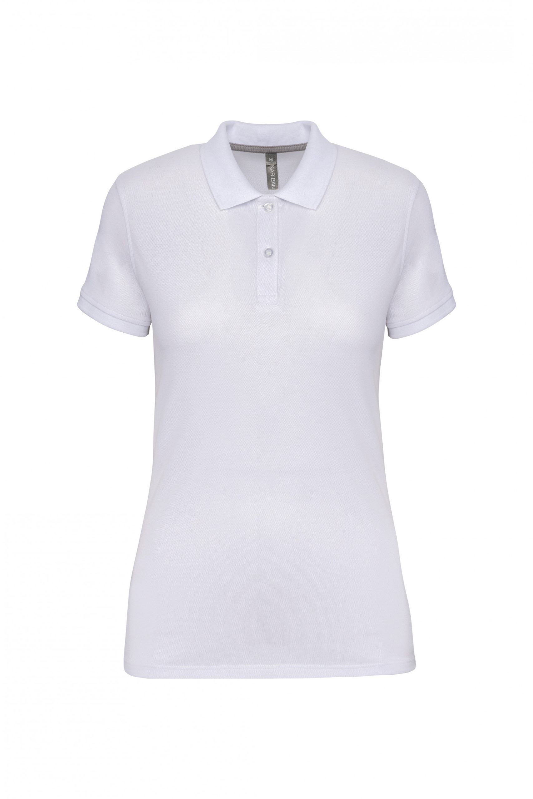 polo manches courtes femme blanc