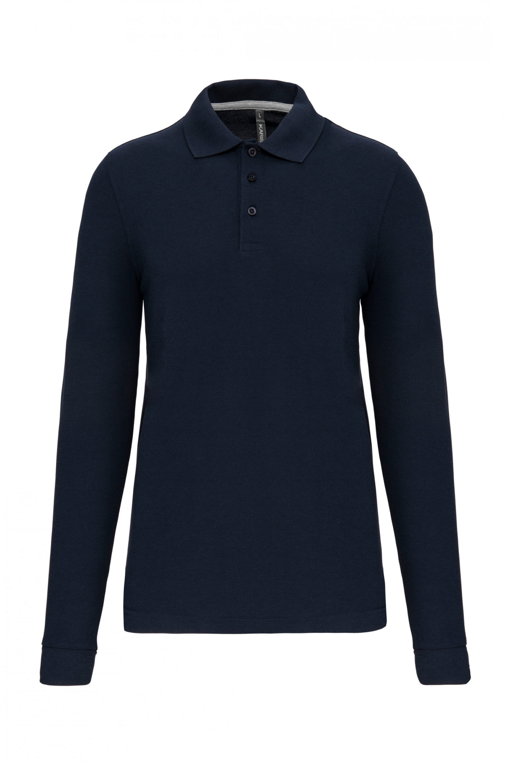polo femme manche longue bleu navy