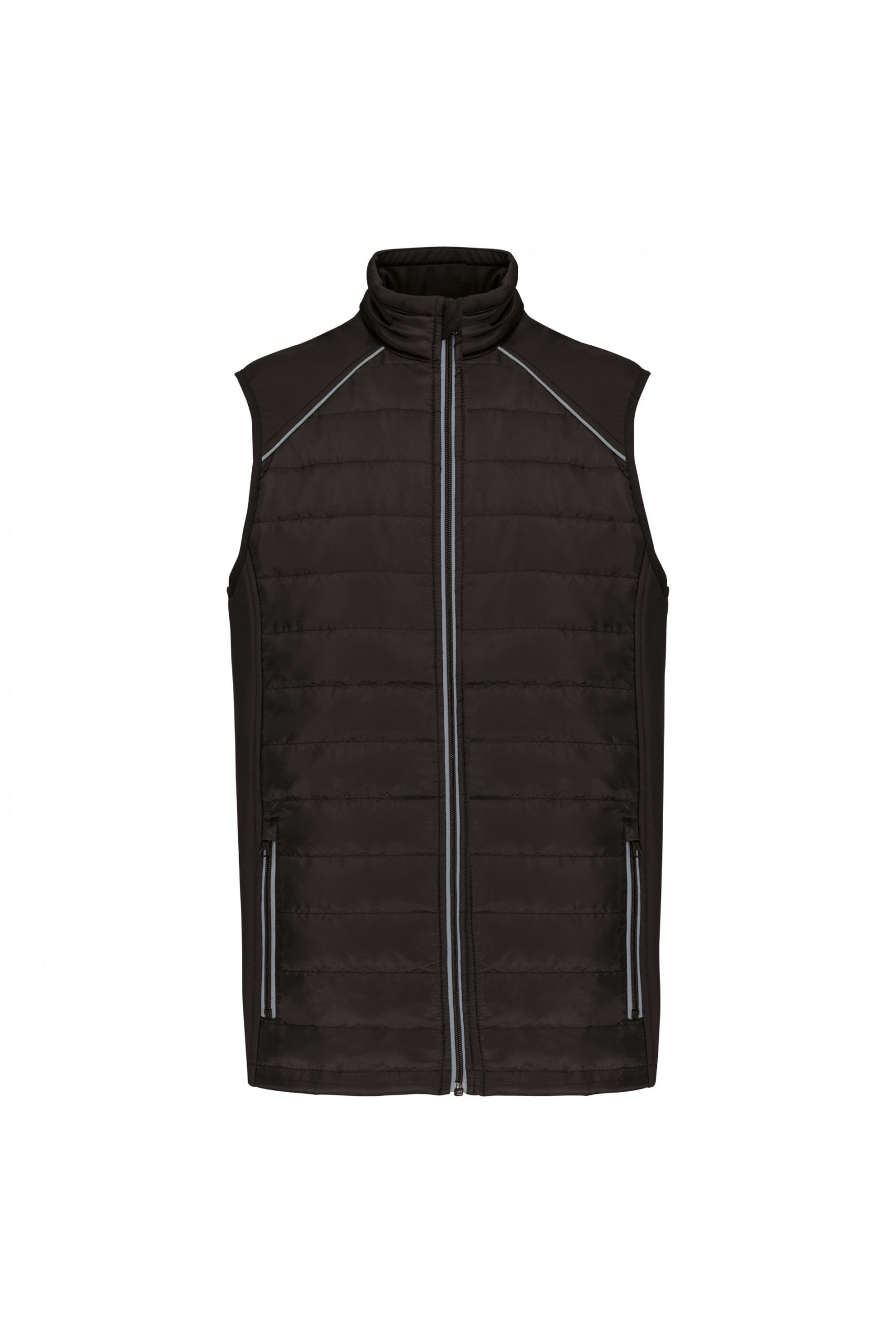 bodywarmer noir et argent
