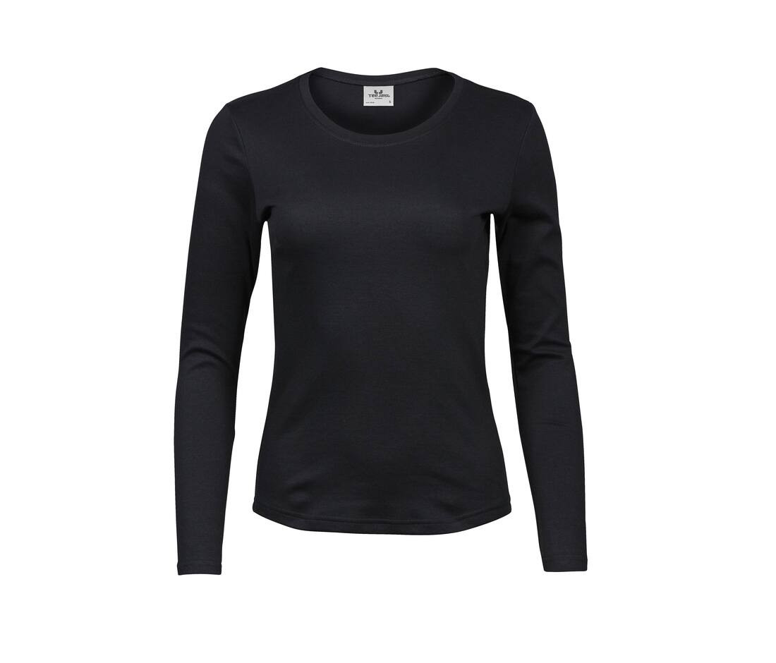 T-SHIRT LADIES LONG SLEEVE INTERLOCK – Image 2
