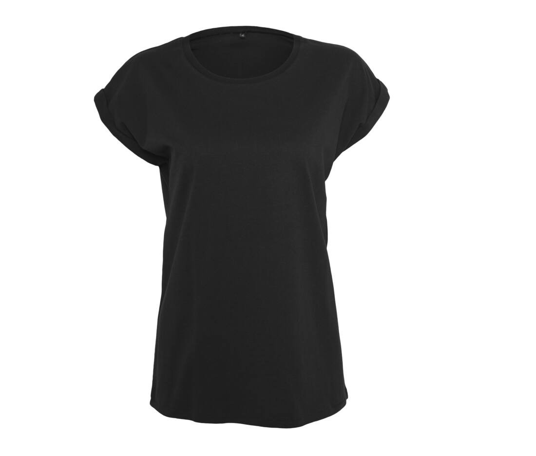 T-SHIRT LADIES EXTENDED SHOULDER TEE – Image 2