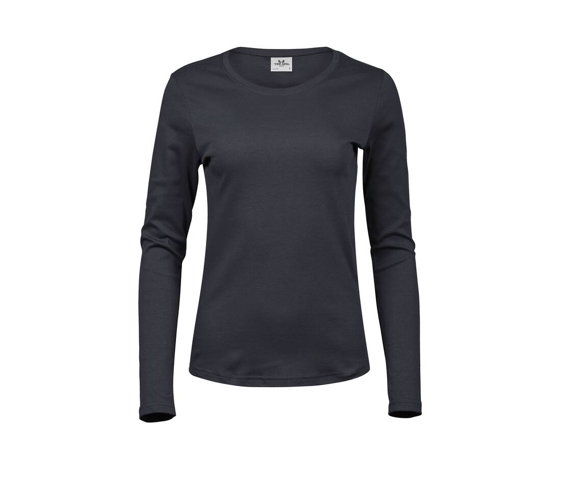 T-SHIRT LADIES LONG SLEEVE INTERLOCK – Image 3