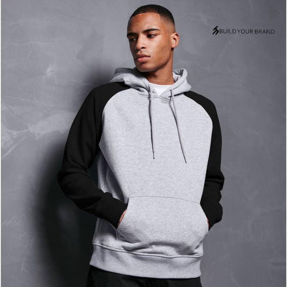 Sweat à capuche manches noires à personnaliser