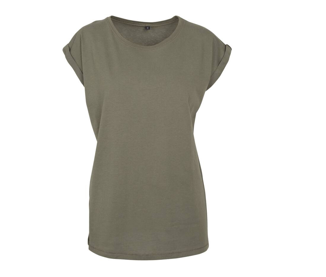 T-SHIRT LADIES EXTENDED SHOULDER TEE – Image 16