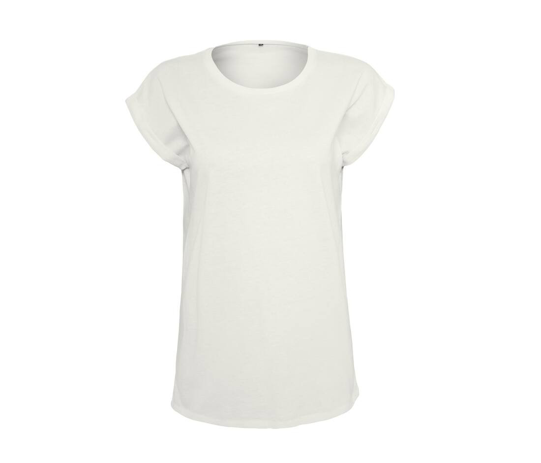 T-SHIRT LADIES EXTENDED SHOULDER TEE – Image 21